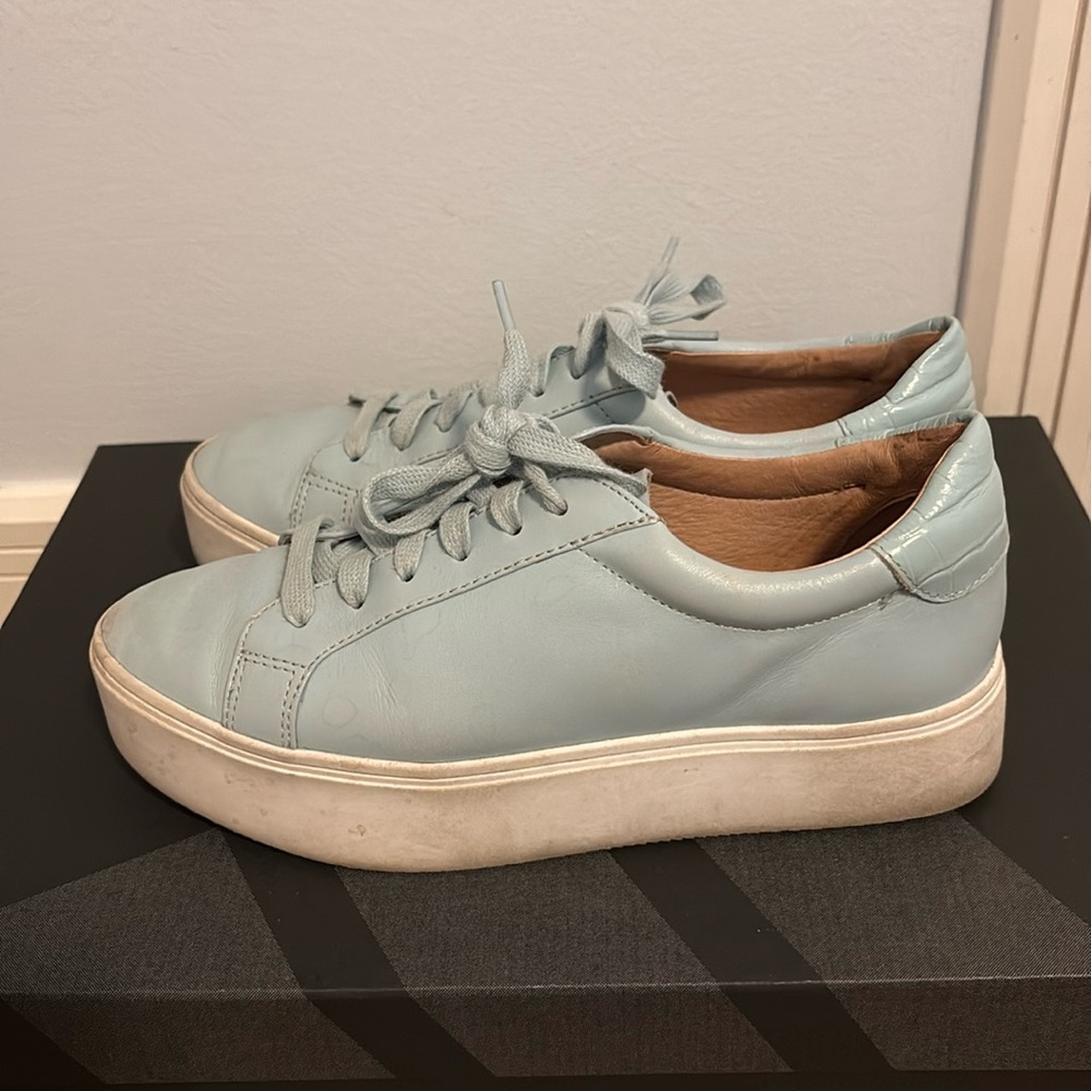 Halogen x Atlantic Pacific Blue Platform Sneakers